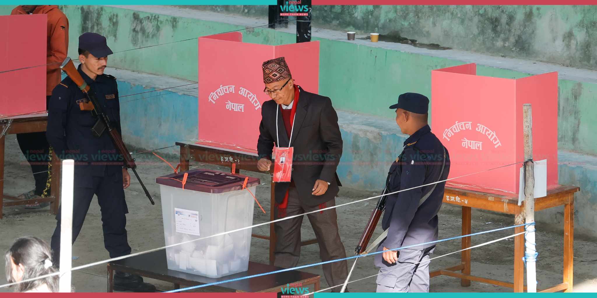 कीर्तिपुरको मेयरमा कांग्रेसका उम्मेदवार डंगोलले गरे मतदान