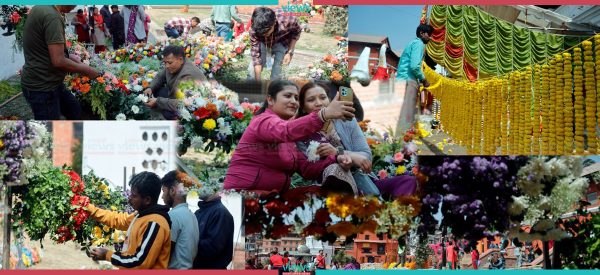 फूलैफूलले यसरी सजाइँदै छ पशुपति क्षेत्र (तस्वीरहरू)