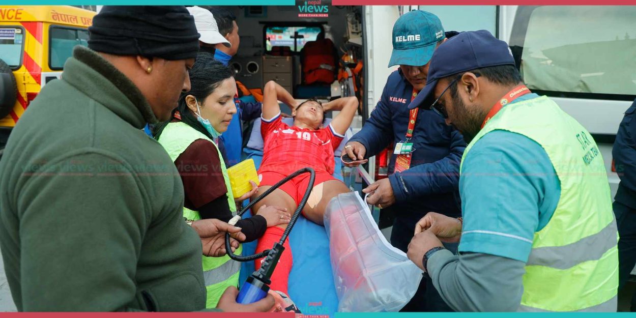मोरी डेलेसँग जुध्दा आशिषको खुट्टा तीन ठाउँमा भाँचियो