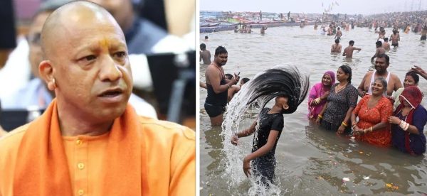 योगी आदित्यनाथको दाबी – सङ्गमको पानी नुहाउन मात्र होइन, पिउनसमेत योग्य छ