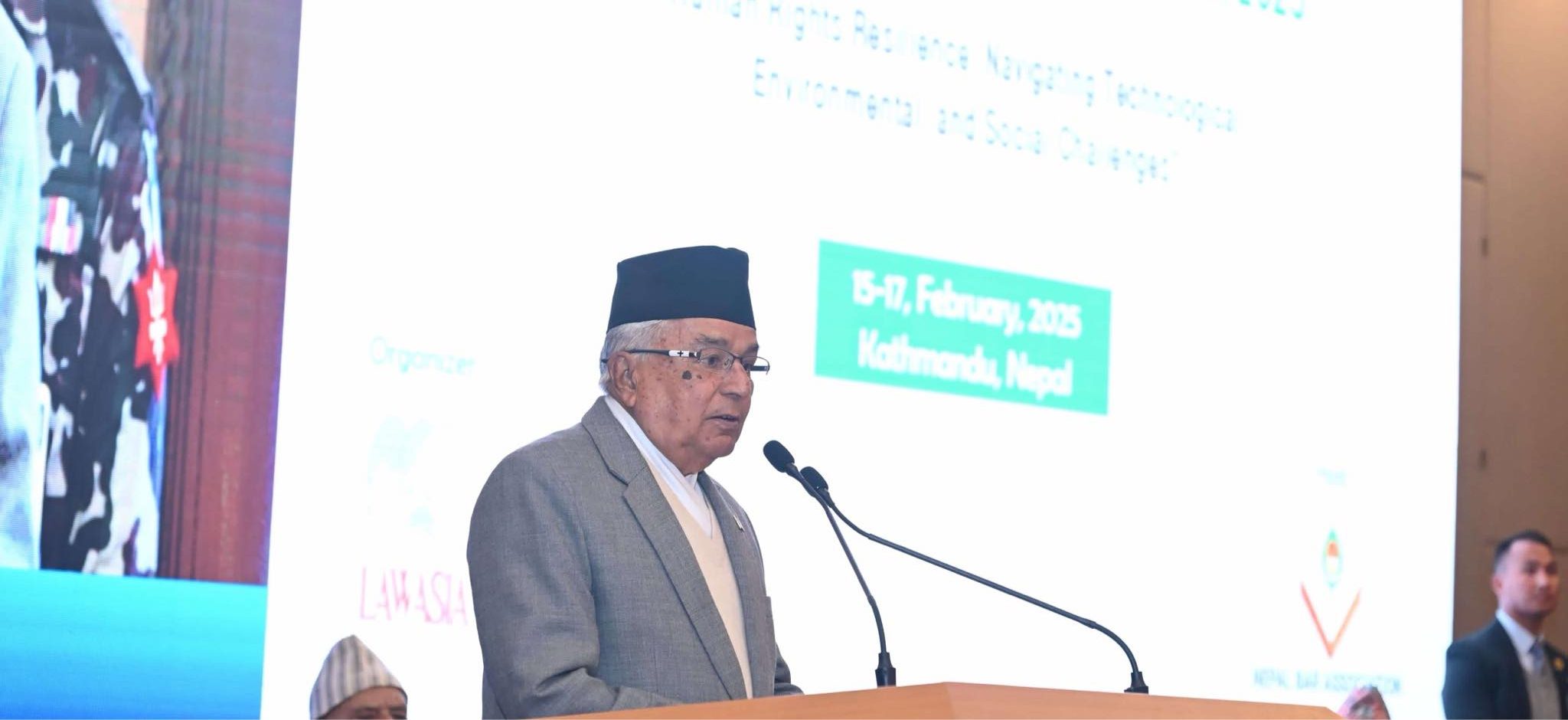 लोकतन्त्र न्यायपूर्ण समाजको आधारशीला, मौलिक अधिकार जीवनरेखा : राष्ट्रपति पौडेल