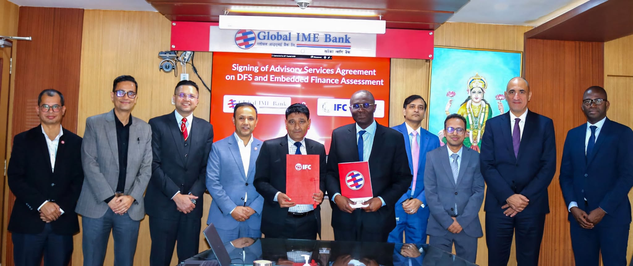 ग्लोबल आइएमई बैङ्क र आईएफसीबीच डिजिटल ट्रान्सफर्मेसन तथा एम्बेडेड फाइनान्स एड्भाइजरी साझेदारी