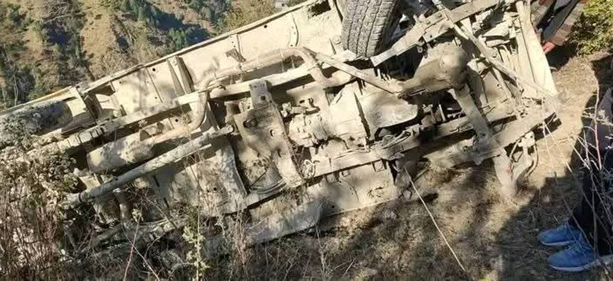 बझाङमा एउटा जिप दुर्घटनाग्रस्त अवस्थामा भेटियो