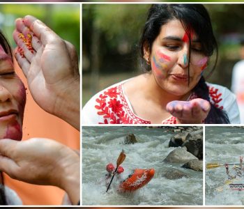 सुकुटेमा होलीसँगै राफ्टिङ गर्नेको भीड (तस्वीरहरू)