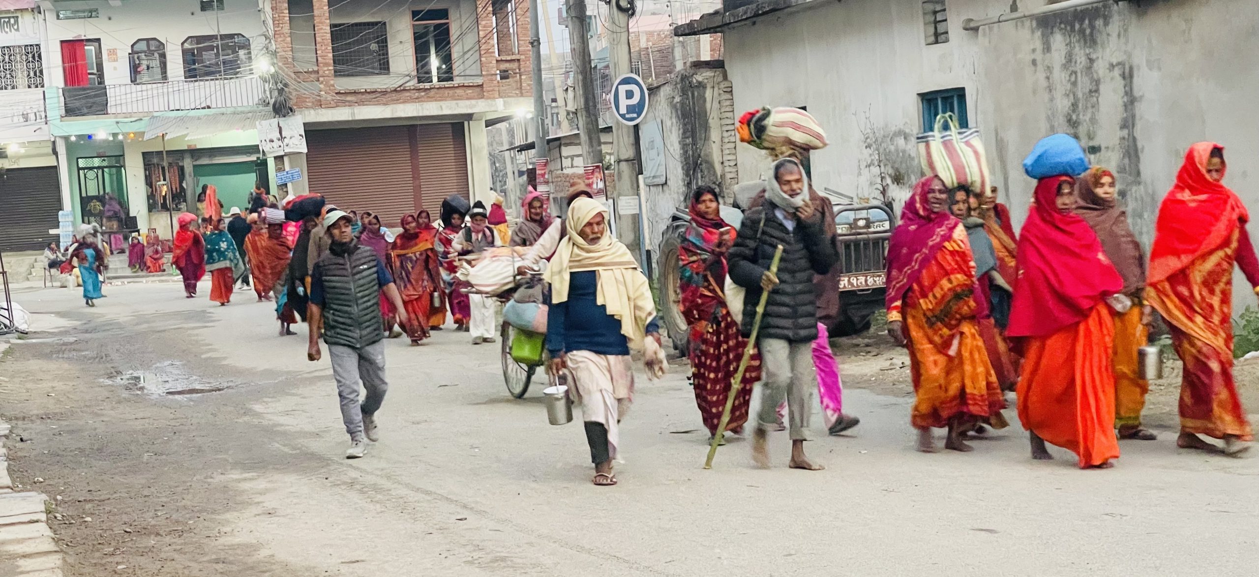 १५ दिने मिथिला परिक्रमाका सहभागी जनकपुरधाम फर्किए (तस्वीरहरू)