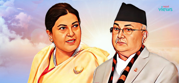 एमालेमा चीन : ओलीलाई उदाहरण, विद्यालाई आड