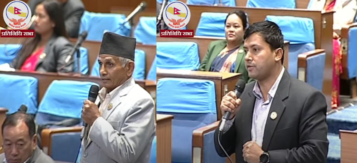 शिक्षक आन्दोलनबारे सरकारले दिनुपर्ने जवाफ सत्तारूढ सांसदले दिएको भन्दै  प्रतिपक्षी दलको आपत्ति