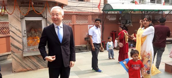 वीरगञ्जका धार्मिकस्थल भ्रमणमा जापानी राजदूत