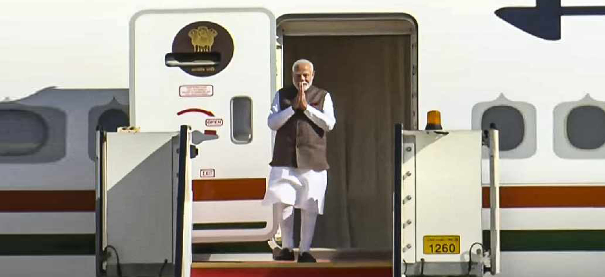 साउदी अरेबिया भ्रमणमा निस्किए भारतका प्रधानमन्त्री मोदी