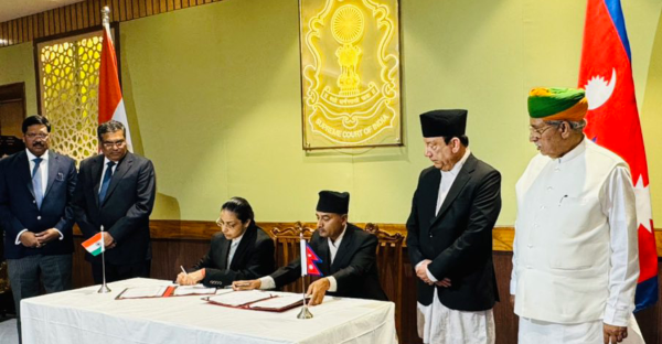 नेपाल र भारतका सर्वोच्च अदालतबीच सहकार्य गर्ने समझदारी पत्रमा हस्ताक्षर