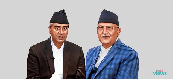 सरकारको भविष्यबारे सशङ्कित ओलीलाई देउवाको राहत