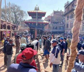 जिब्रो छेड्ने जात्राको पूर्वतयारी : हात नभएको लिङ्गो उठाइयो