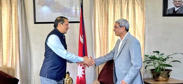 भाजपा नेता विजय चौथाईवालेले भेटे गृहमन्त्री लेखक