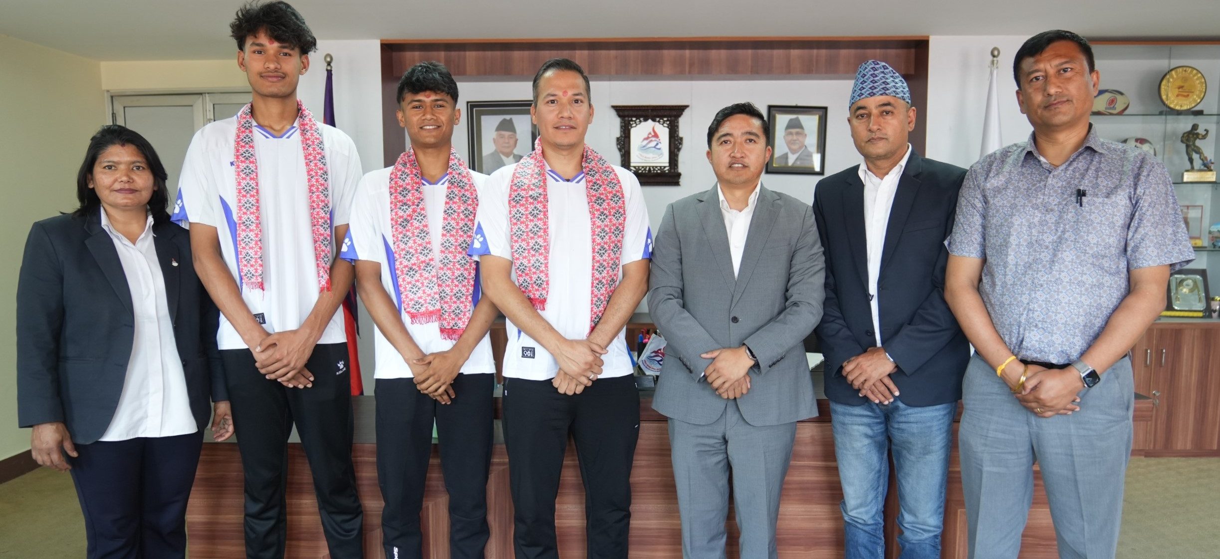 नेपाली तेवान्दो टोली चीन जाने