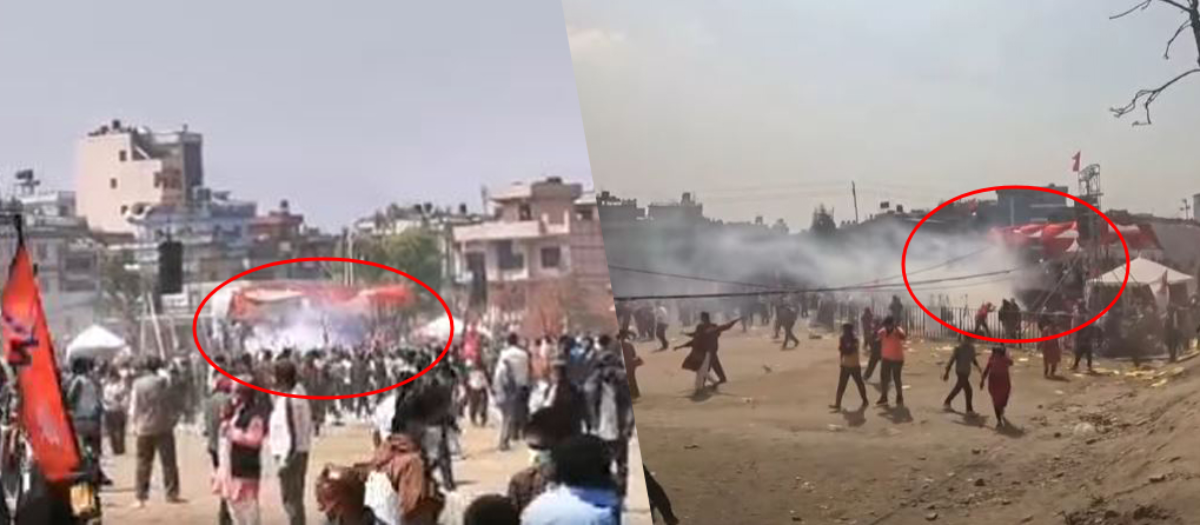 राष्ट्रगान बज्दा स्टेजमा अश्रुग्याँस : भिडियो ‘डीपफेक’ हो ?