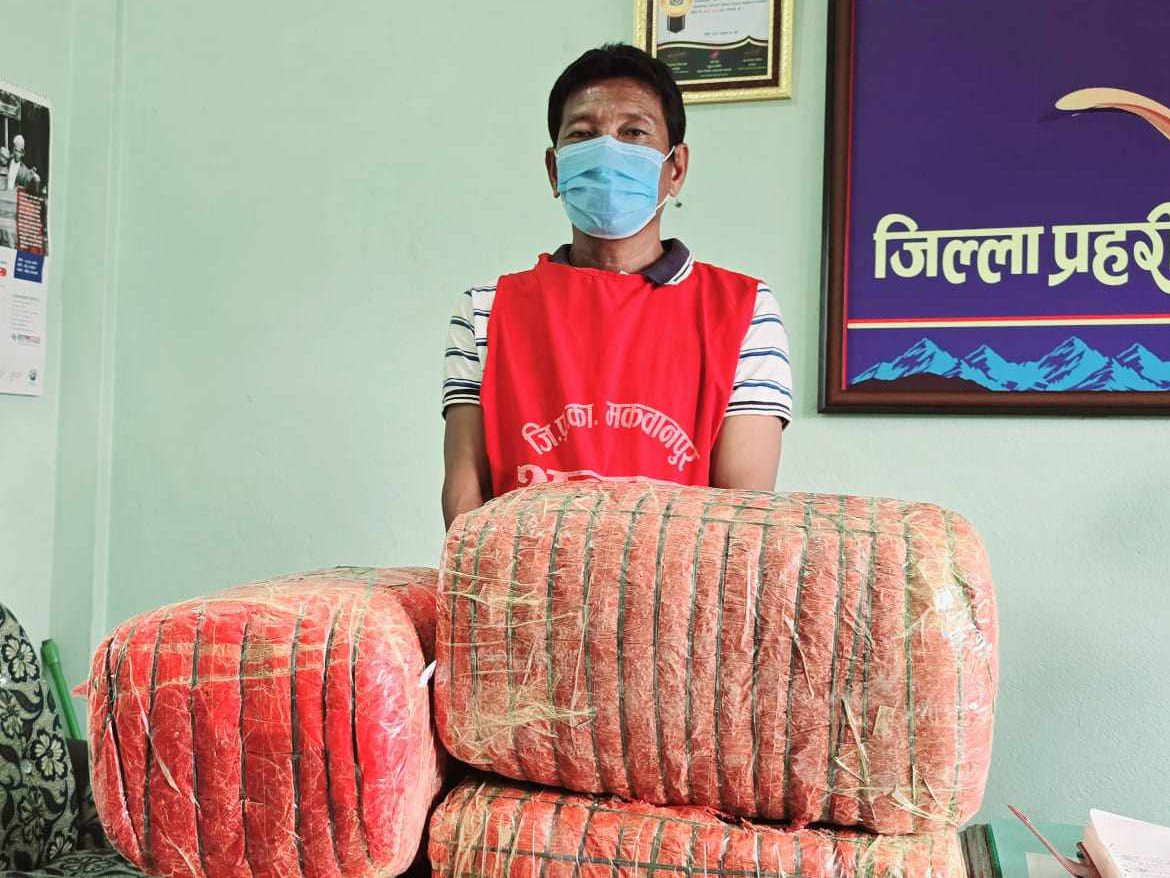 मकवानपुरमा ५२ केजी गाँजासहित एक व्यक्ति पक्राउ