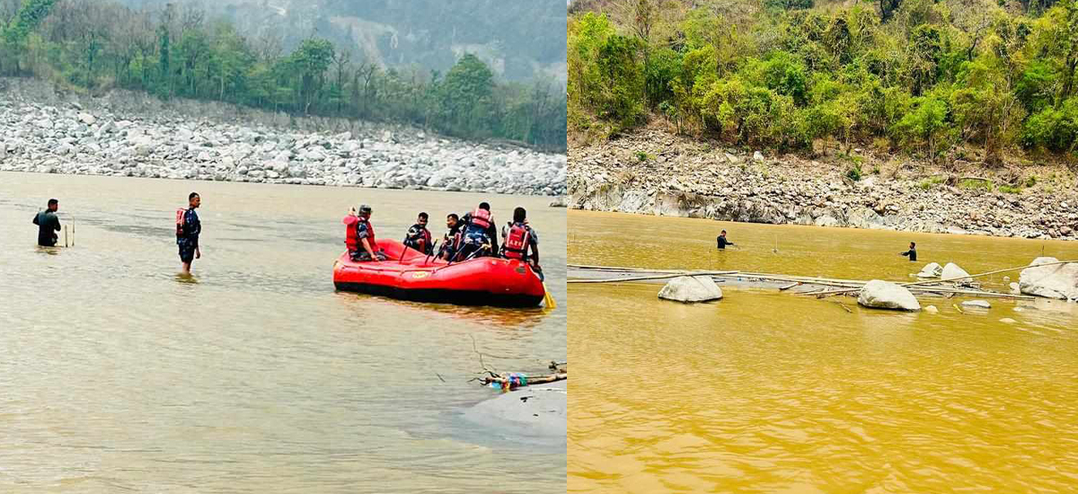 सप्तकोशीमा नुहाउन गएका दुई जना बेपत्ता, गोताखोर परिचालन