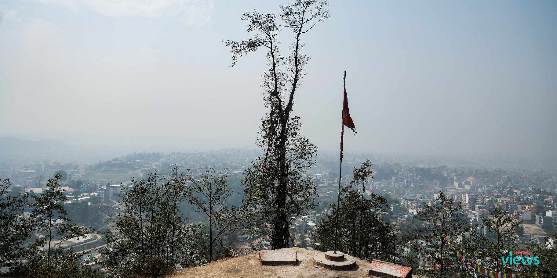 तस्वीरमा यस्तो देखियो विश्वकै सबैभन्दा प्रदूषित सहर बनिरहेको काठमाडौं