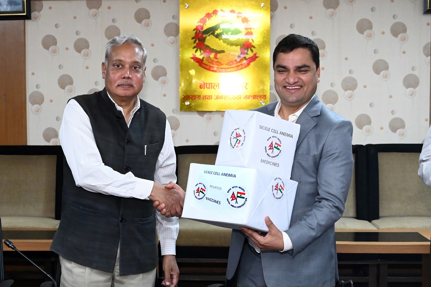 भारतले नेपाललाई दियो सिकल सेल र थालेसिमिया रोगविरूद्धको खोप