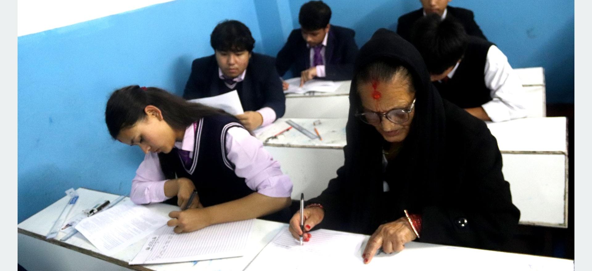 ७३ वर्षीया सूर्यवतीले दिइन् कक्षा १२ को परीक्षा