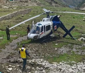 केदारनाथमा हेलिकोप्टर दुर्घटना, पछाडिको भाग भाँचियो