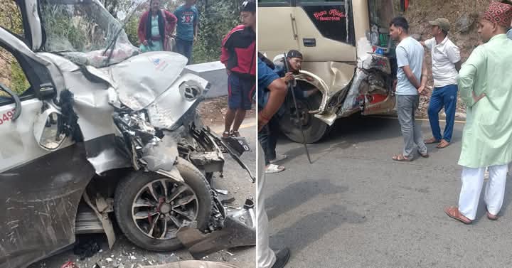 कैलालीमा हायस र बस एकापसमा ठोक्किँदा तीन जना घाइते