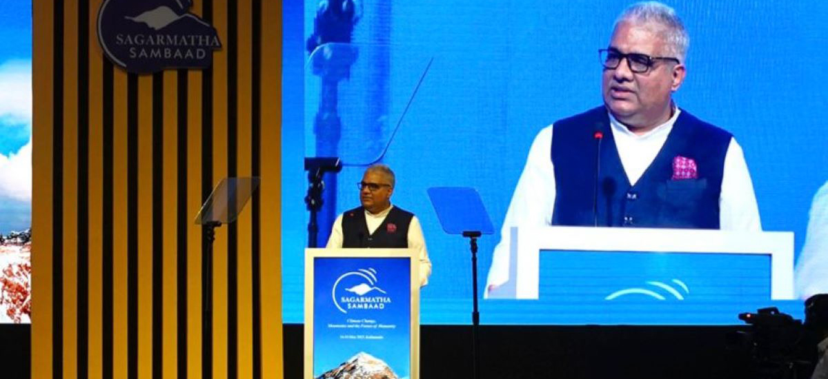 सगरमाथा संवाद : जलवायु कार्यमा योगदान दिने भारतको प्रतिवद्धता