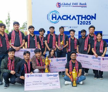ग्लोबल आइएमई बैङ्कको ह्याकाथन प्रतियोगिता सम्पन्न, ‘टिम क्याल्कुलस’ प्रथम
