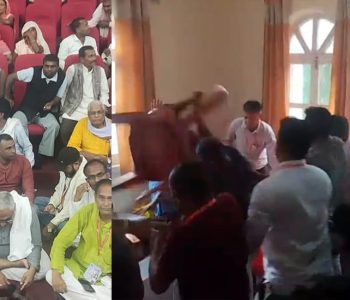 एमाले धनुषा अधिवेशनमा दुई समूहबीच झडप, मतदान प्रक्रिया रोकियो