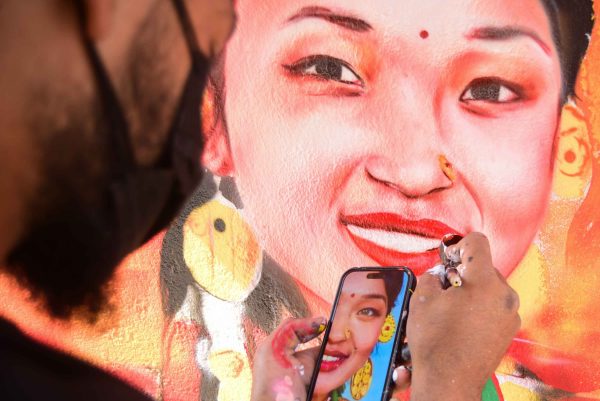 पद्मकन्याको भित्तामा महानगरको मुराल (तस्वीरहरू)