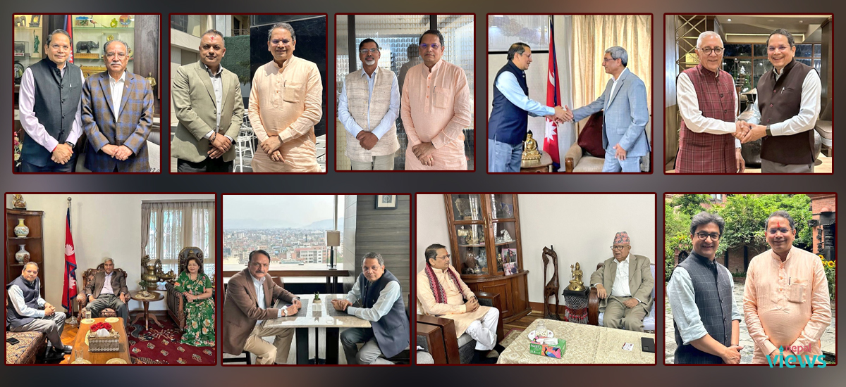 भाजपा नेता चौथाइवालेले भेटे एक दर्जन नेताहरू : गगन र जनार्दनदेखि प्रचण्ड र माधव नेपालसम्म