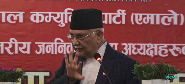 मुठभेड उक्साउने ओली अभिव्यक्ति