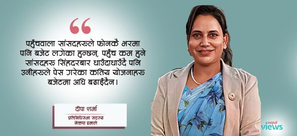 ‘मागे जति बजेट पाइँदैन, तर पहल त गर्नुपर्‍यो’