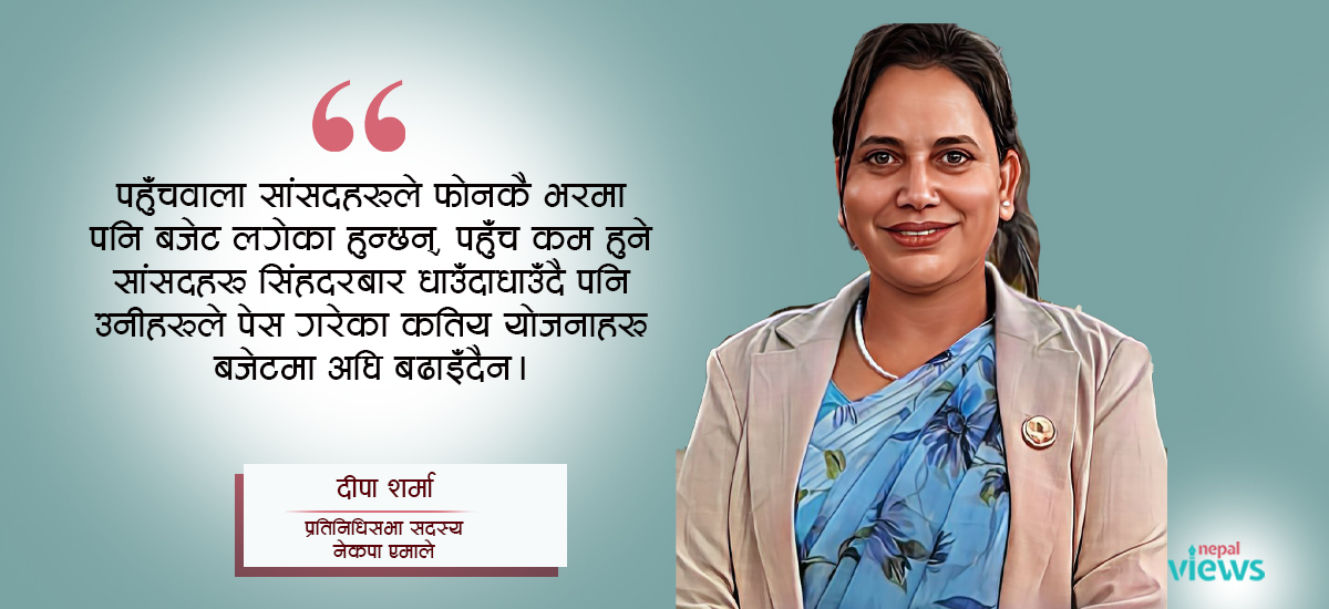 ‘मागे जति बजेट पाइँदैन, तर पहल त गर्नुपर्‍यो’