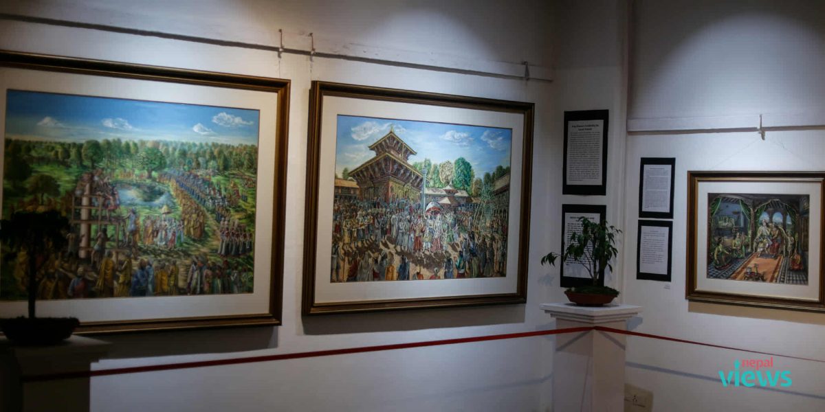 क्यानभासमा नेपालको इतिहास, संस्कृति र जनजीवन (तस्वीरहरू)