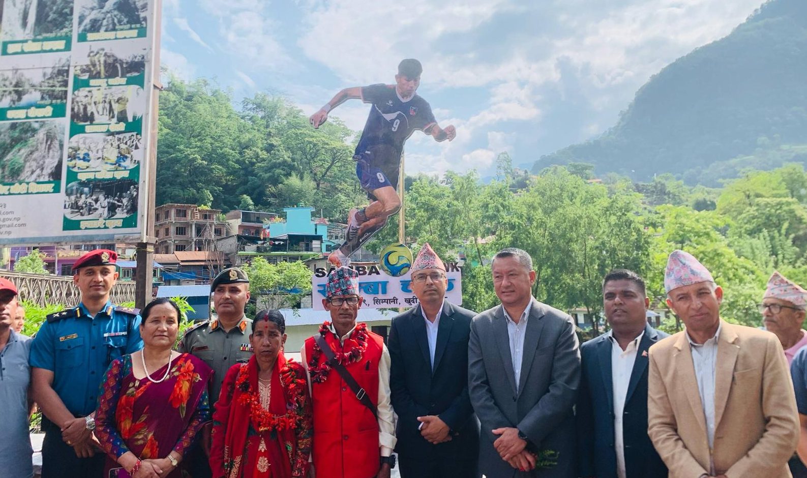 फुटबलर सावित्राको सम्मानमा ‘साम्बा चोक’ नामाकरण