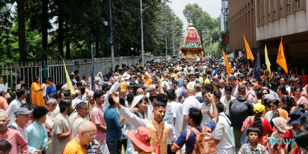 काठमाडौंमा ऐतिहासिक जगन्नाथ रथ यात्रा (तस्वीरहरू)