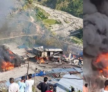 बाम्का बजारमा भीषण आगलागी : आठ करोड ७७ लाखभन्दा बढीको क्षति