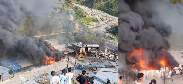 बाम्का बजारमा भीषण आगलागी : आठ करोड ७७ लाखभन्दा बढीको क्षति