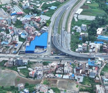 आकाशबाट देखिएको बलम्बु फ्लाइओभर (तस्वीरहरू)