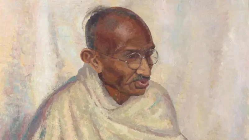 गान्धीको दुर्लभ तेलचित्र लन्डनमा लिलामी गरिँदै