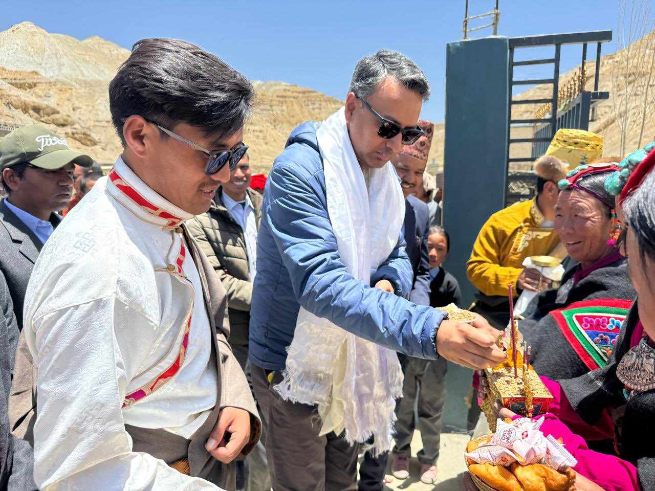 मुस्ताङको लोमान्थाङमा विद्यालय छात्रावास भवन शिलान्यास