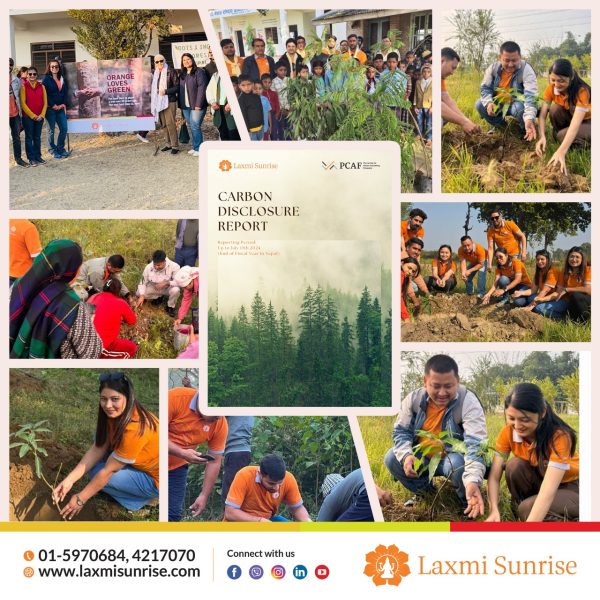 लक्ष्मी सनराइजको कार्बन उत्सर्जन रिपोर्ट सार्वजनिक, १० हजार वृक्षारोपण गरिँदै