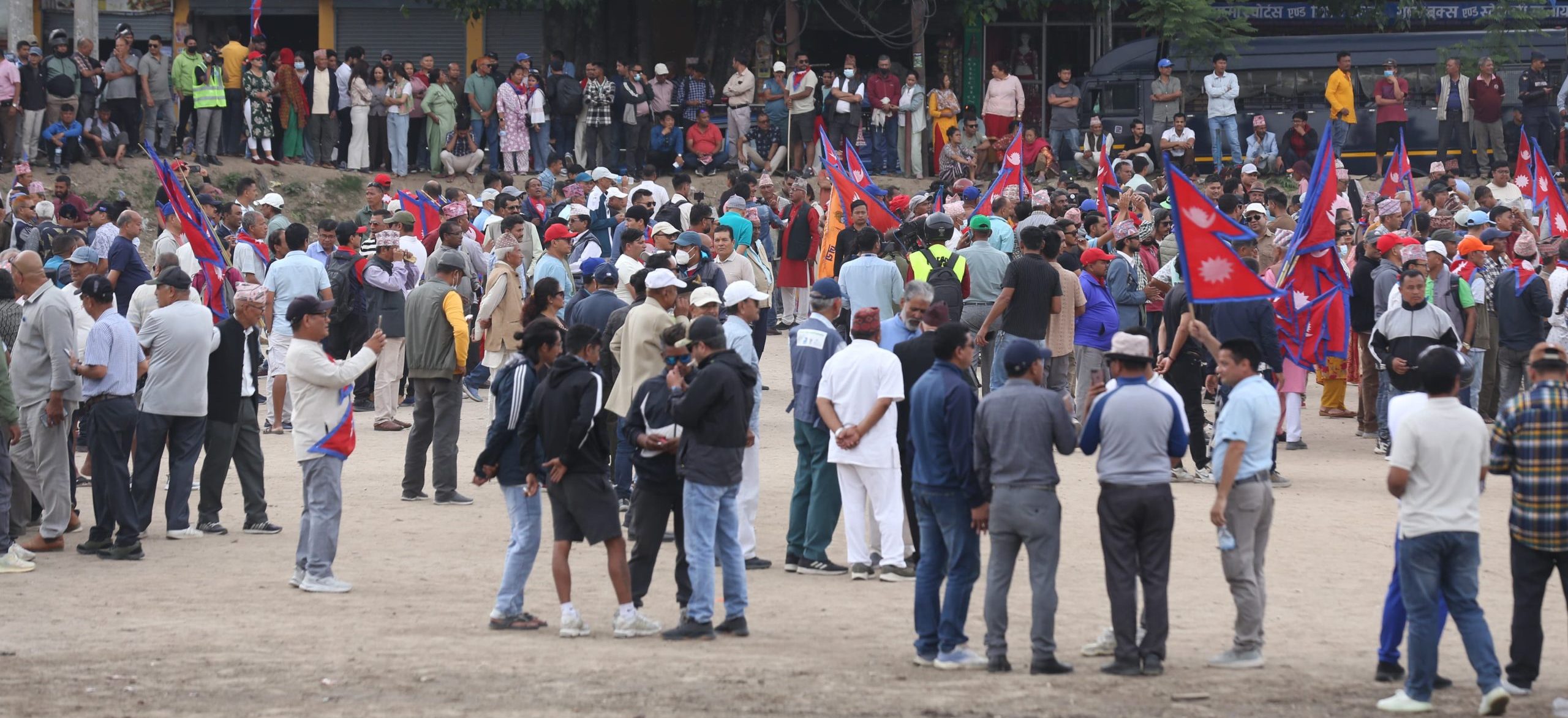 सिफलमा राजावादीको प्रदर्शन (तस्वीरहरू)