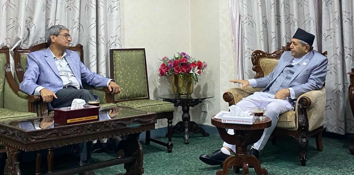 संसद्को अवरोधबारे सभामुखले गरे गृहमन्त्री लेखकसँग छलफल