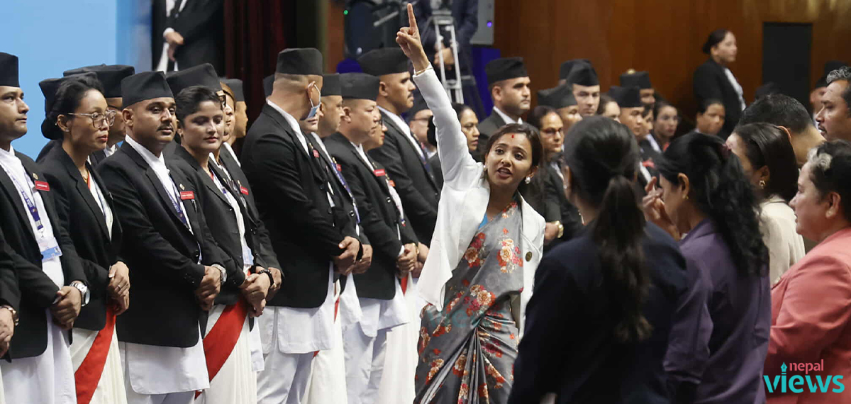 विपक्षीको नाराबाजीका बीचमै सुरु भयो बजेटमाथि छलफल