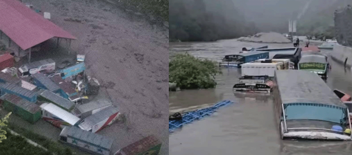 भोटेकोशीको बाढी : क्याम्प बगेपछि कर्मचारी  जङ्गलमा, हेलिकप्टर पठाउने तयारी