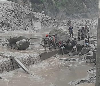 भोटेकोसीको बाढीले तीन जलविद्युत् आयोजनामा क्षति, उत्पादन ठप्प
