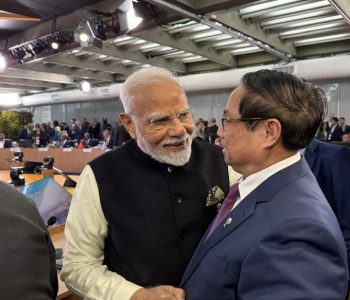 भारतका प्रधानमन्त्री मोदी र भियतनामी समकक्षी चिन्हबीच भेटवार्ता