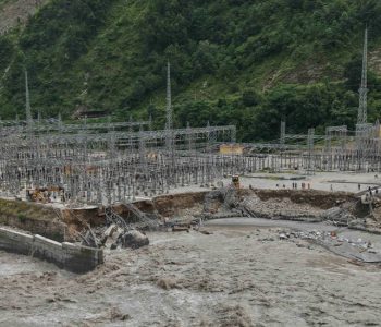 बाढीका कारण रसुवागढी क्षेत्रका जलविद्युत् आयोजनामा पुगेको क्षति (तस्वीरहरू)